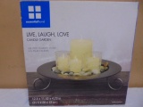 Essential Home Live,Laugh, Love Candle Garden
