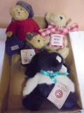 Group of 4 Boyd's Plush Animals