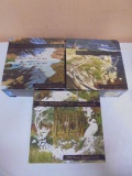 Group of 3 Bev Doolitle 750pc Jigsaw Puzzles