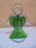 Beautiful Stained Leaded Glass Angel