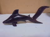 Carved Wood Shark Figure