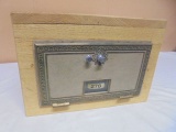 Large Vintage Post of Box Mounted in Solid Oak Box