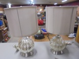 2 Matching Beautiful Glass Table Lamps