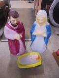 3pc Blowmolded Mary-Joseph & Baby Jesus