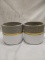 Qty 2 Cement Pot 5” Tall 5” Diameter