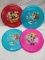 Qty 4 Plastic Glitter Flyer