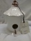 Metal & Copper Finish Birdhouse 8.5” tall