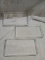 Set of 3 Clear Glass 8”x4.5”x1” Storage Trays