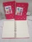 Qty 3 Journal Notebooks with lined paper 8” x 6”