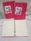 Qty 3 Journal Notebooks with lined paper 8” x 6”