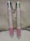 Qty 2 Giant Multi Ink Color Pen/ Keychain approx 10”