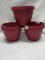 Qty 3 Plastic Pot 2pk 6” diameter
