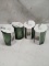 Qty 4- 2 ct Glass Pencil Cups