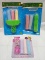 Lot of 3 Assorted Chalk and Holder Packs for Ages 3+