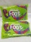 2 Bags of 18 Fruit by The Foot Mini Feet Rolls