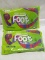 2 Bags of 18 Fruit by The Foot Mini Feet Rolls