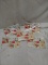 Lot of 5 Floral Print 6.5”x9.5” Zip Pouches