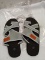Pair of Grey and Black Size 39 Womens Fashion Sandals