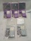 Lot of 5 Assorted Color Stick-on Mirror and Shower Caddy Sets