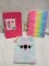 Lot of 3 Assorted Sensory Cover Kids Notebooks