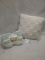 2Pc Comfort Set- (1) 50”x60” Throw Blanket, (1) Decorative Toss Pillow