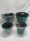 Lot of 4 Assorted Size Planters