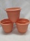 Qty 3 Plastic Pot  6” diameter