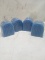 Qty 4 Unscented Arched Candles 3”