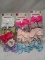 Qty 3- 5 Pack Hair Bow Clips