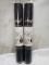 Qty 2 Solid Black Vinyl Adhesive Roll 12” x 36”