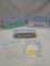 5Pc Lot of Assorted Magnets and Tin Plaques