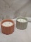 Pair of 11oz TrueLiving 3 Wick Candles- (1) Basil&Sage, (1) Hibiscus&Herbs