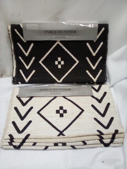 Pair of Home Collections 13”x70” Table Runners