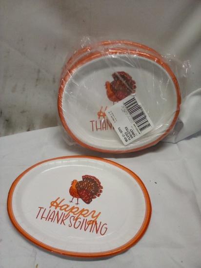 4 Packs of 10 SPIRITZ Disposable Oval Plates