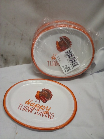 4 Packs of 10 SPIRITZ Disposable Oval Plates
