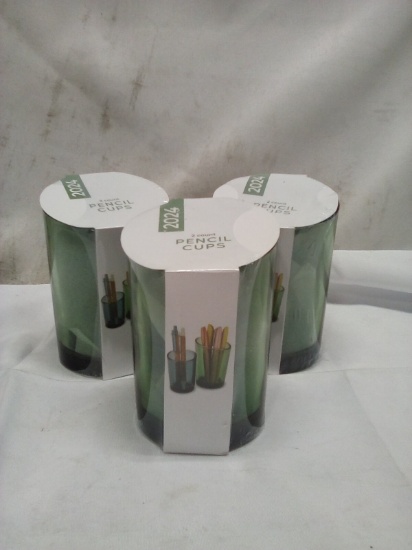 3 Sets of 2 Pencil Cups
