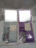 Pair of Stick-on Mirror and Shower Caddy Sets
