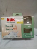 3 Pack of NUK Breast and Bottle Anti-Colic Slow Flow Wide Tip Bottles for 0M+