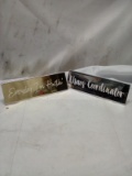 Qty 2 Desk Plates- Chaos Coordinator/ Everyday I’m Hustling