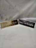 Qty 2 Desk Plates- Chaos Coordinator/ Everyday I’m Hustling
