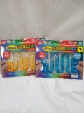Qty 2 Glitter Squashies Ages 5+