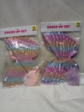 Qty 2  Fairy Wings and Wand Dress Up Set