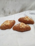 Qty 3 Almond Croissant Figural Candle