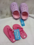 2 Pairs of Toddler Girls Medium (7/8) Sandals
