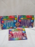Lot of 3 Assorted Color Non-Toxic Squashies Sensory Toys for Ages 5+