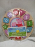 Peppa Pig Wooden Shape Sorter and Clock