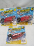 Qty 3 Speed Boat Wind Up Ages 3+
