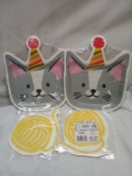 Qty 2 8ct Paper Plates/ Qty 2 16ct Napkins