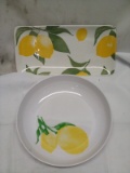 Melamine Pasta Bowl 8” diameter/ Ceramic Serving Tray 10” x 5”