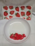 Melamine Pasta Bowl 8” diameter/ Ceramic Serving Tray 10” x 5”